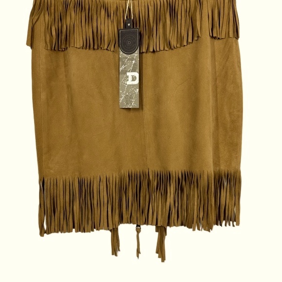 Fringe-tastic Double D Ranchwear Real Suede Fringe Skirt - Picture 13 of 14